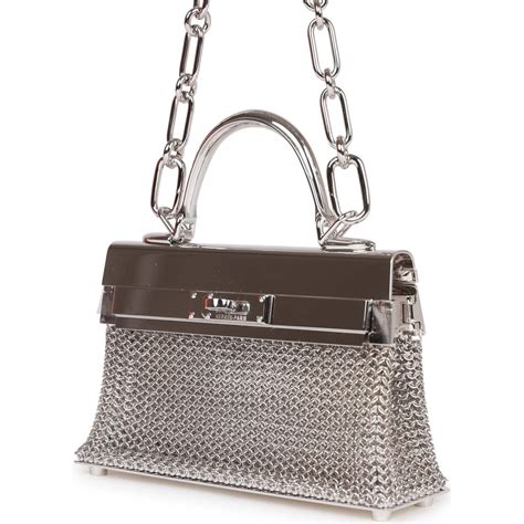 hermes kelly morphose kelly sac bijou chaine|Hermes kelly diamond bag.